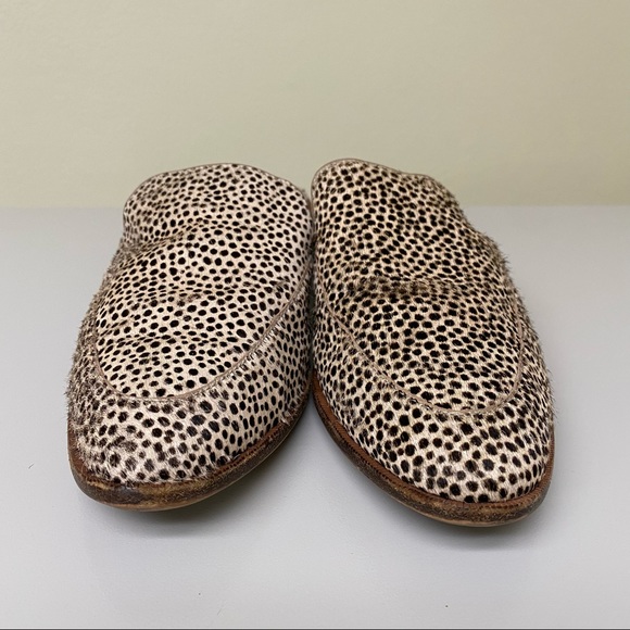 Madewell The Frances Loafer Mule in Spotted Calf Hair - Size 7 - Picture 3 of 8